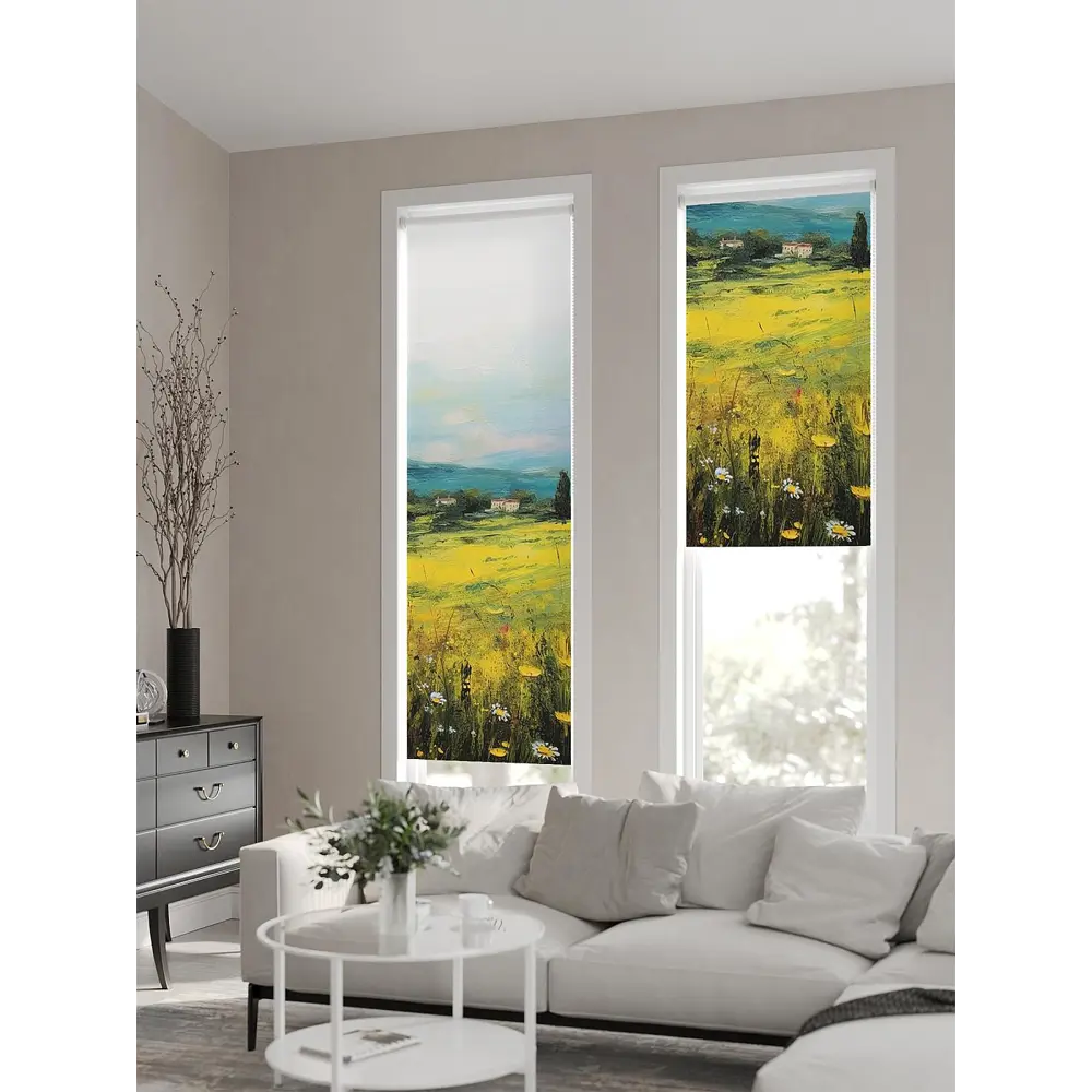 Фото 3 Рулонная штора At home Фарелиот 52x170 см цвет белый/зеленый/желтый/бирюзовый Фото 3 Рулонная штора At home Фарелиот 52x170 см цвет белый/зеленый/желтый/бирюзовый