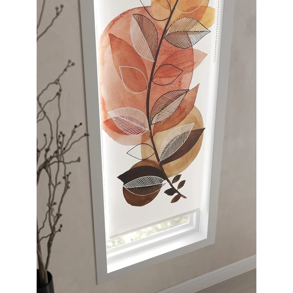 Фото 4 Рулонная штора AT Home Курса 52x170 см цвет коричневый, желтый, оранжевый Фото 4 Рулонная штора AT Home Курса 52x170 см цвет коричневый, желтый, оранжевый