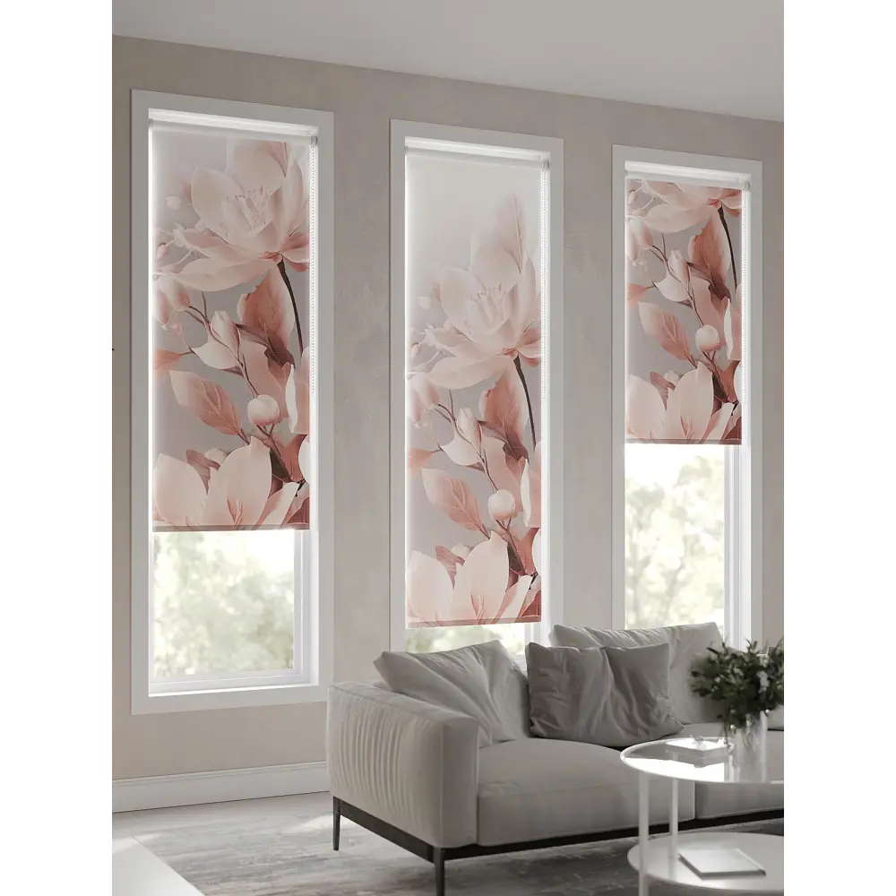 Фото 5 Рулонная штора AT Home Розэ 52x170 см цвет розовый, серый, светло-серый Фото 5 Рулонная штора AT Home Розэ 52x170 см цвет розовый, серый, светло-серый