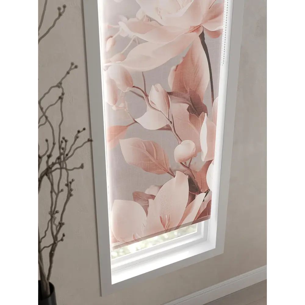 Фото 4 Рулонная штора AT Home Розэ 52x170 см цвет розовый, серый, светло-серый Фото 4 Рулонная штора AT Home Розэ 52x170 см цвет розовый, серый, светло-серый
