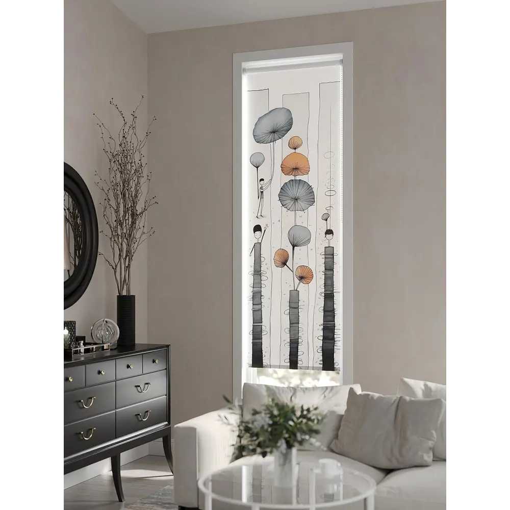 Фото 7 Рулонная штора AT Home Салю 52x170 см цвет красный, оранжевый, серый Фото 7 Рулонная штора AT Home Салю 52x170 см цвет красный, оранжевый, серый
