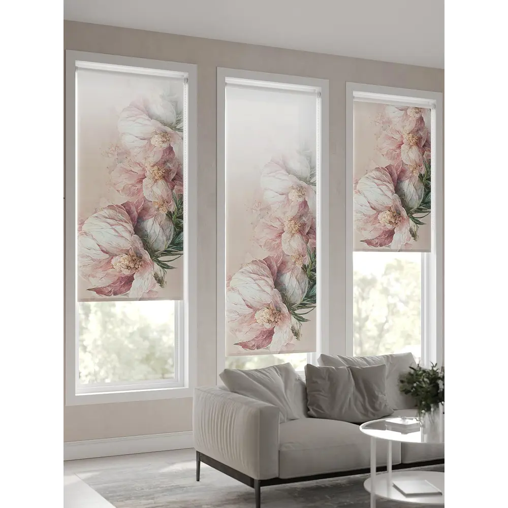 Фото 6 Рулонная штора AT Home Флорас 62x170 см цвет белый, розовый Фото 6 Рулонная штора AT Home Флорас 62x170 см цвет белый, розовый