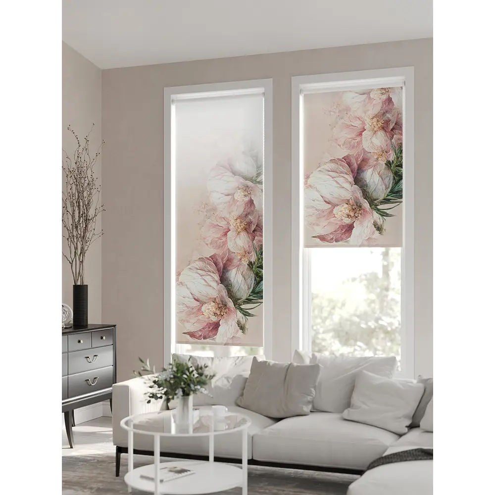 Фото 7 Рулонная штора AT Home Флорас 62x170 см цвет белый, розовый Фото 7 Рулонная штора AT Home Флорас 62x170 см цвет белый, розовый