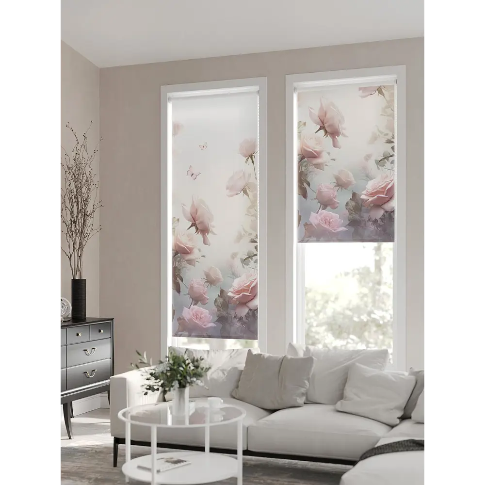 Фото 6 Рулонная штора AT Home Розы 62x170 см цвет белый, розовый, серый, светло-серый Фото 6 Рулонная штора AT Home Розы 62x170 см цвет белый, розовый, серый, светло-серый