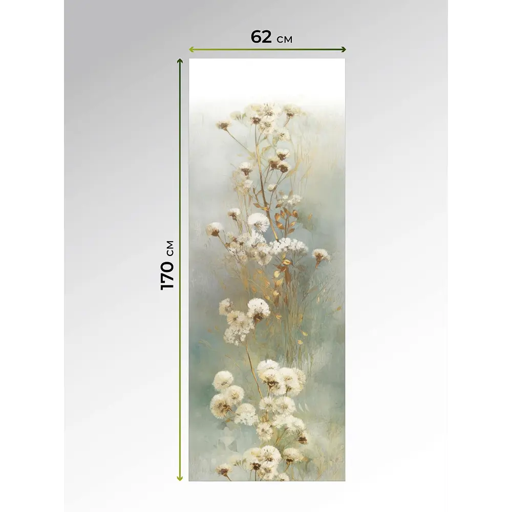 Фото 6 Рулонная штора AT Home Одуванчики 62x170 см цвет белый, зеленый Фото 6 Рулонная штора AT Home Одуванчики 62x170 см цвет белый, зеленый
