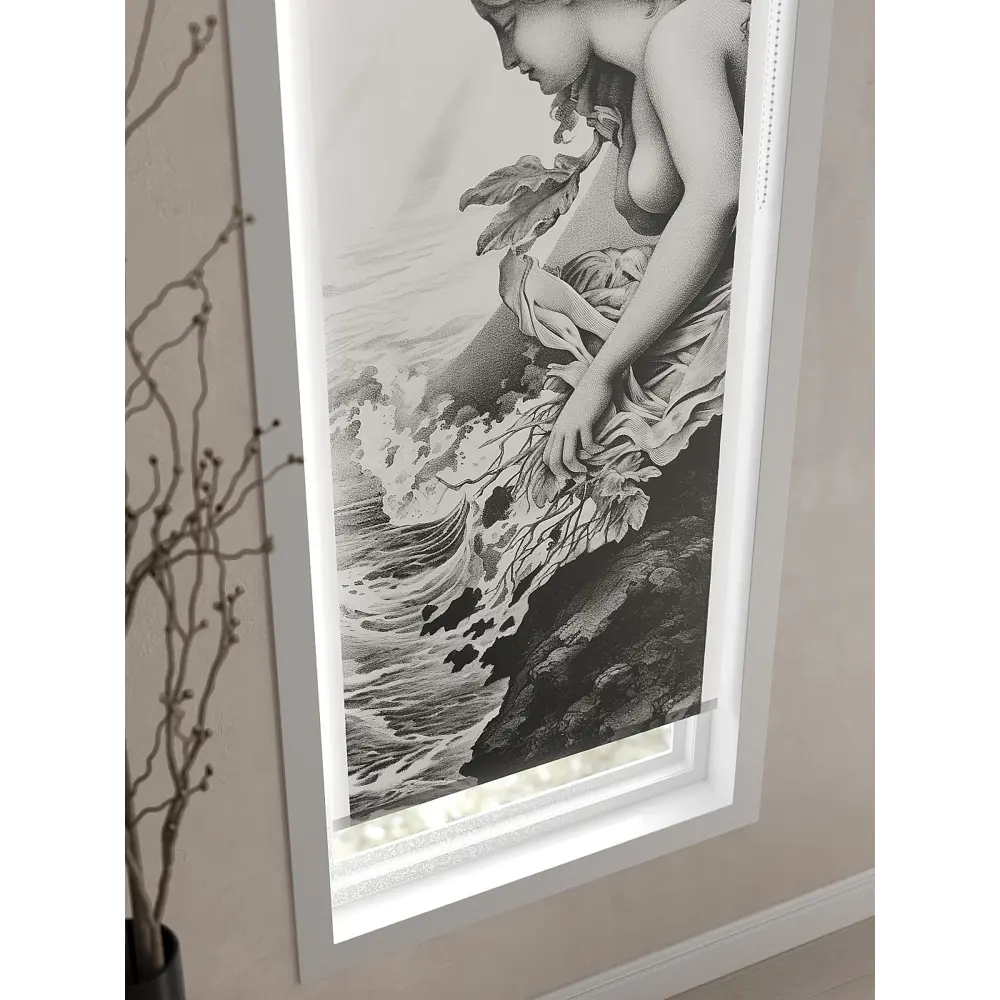 Фото 5 Рулонная штора AT Home Нимфа 62x170 см цвет черно-белый Фото 5 Рулонная штора AT Home Нимфа 62x170 см цвет черно-белый