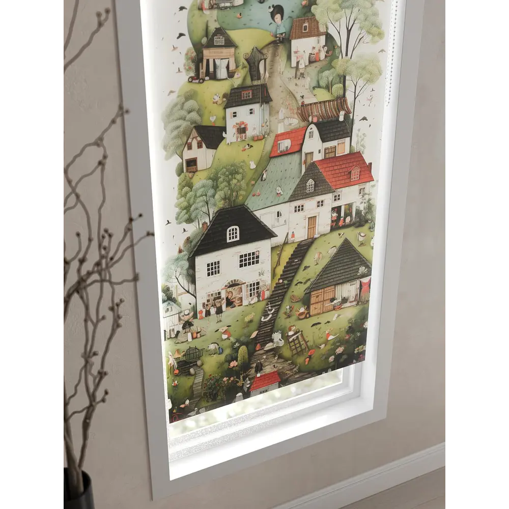 Фото 5 Рулонная штора At home Касас 62x170 см цвет красный/зеленый/черный/белый Фото 5 Рулонная штора At home Касас 62x170 см цвет красный/зеленый/черный/белый