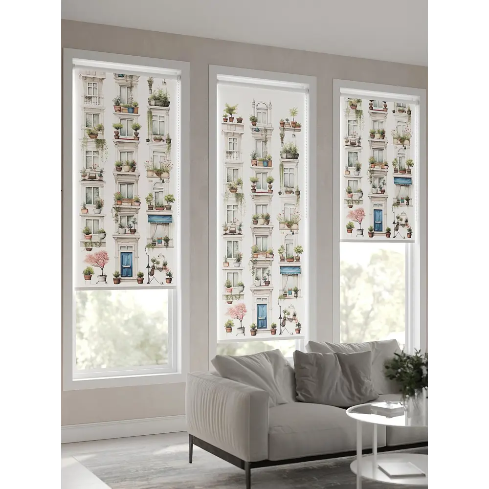 Фото 4 Рулонная штора AT Home Феста 62x170 см цвет бежевый, белый, синий, голубой Фото 4 Рулонная штора AT Home Феста 62x170 см цвет бежевый, белый, синий, голубой
