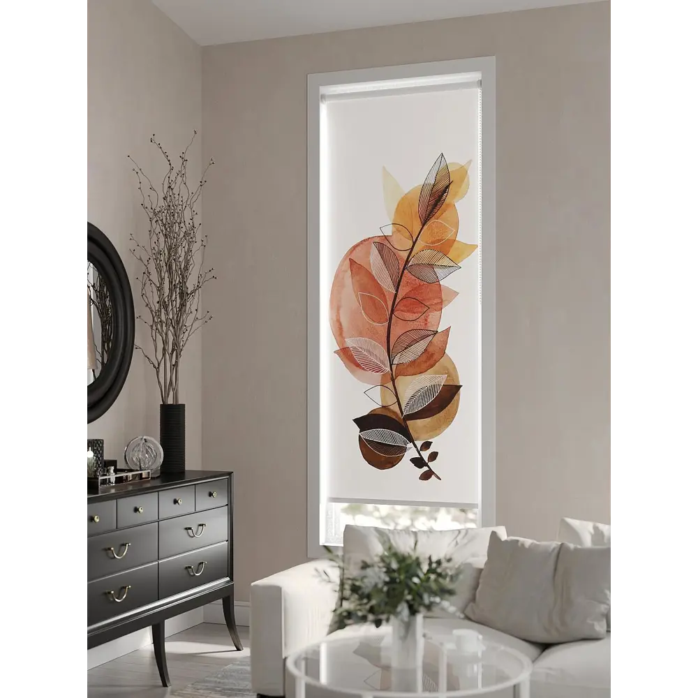 Фото 2 Рулонная штора AT Home Курса 62x170 см цвет коричневый, желтый, оранжевый Фото 2 Рулонная штора AT Home Курса 62x170 см цвет коричневый, желтый, оранжевый