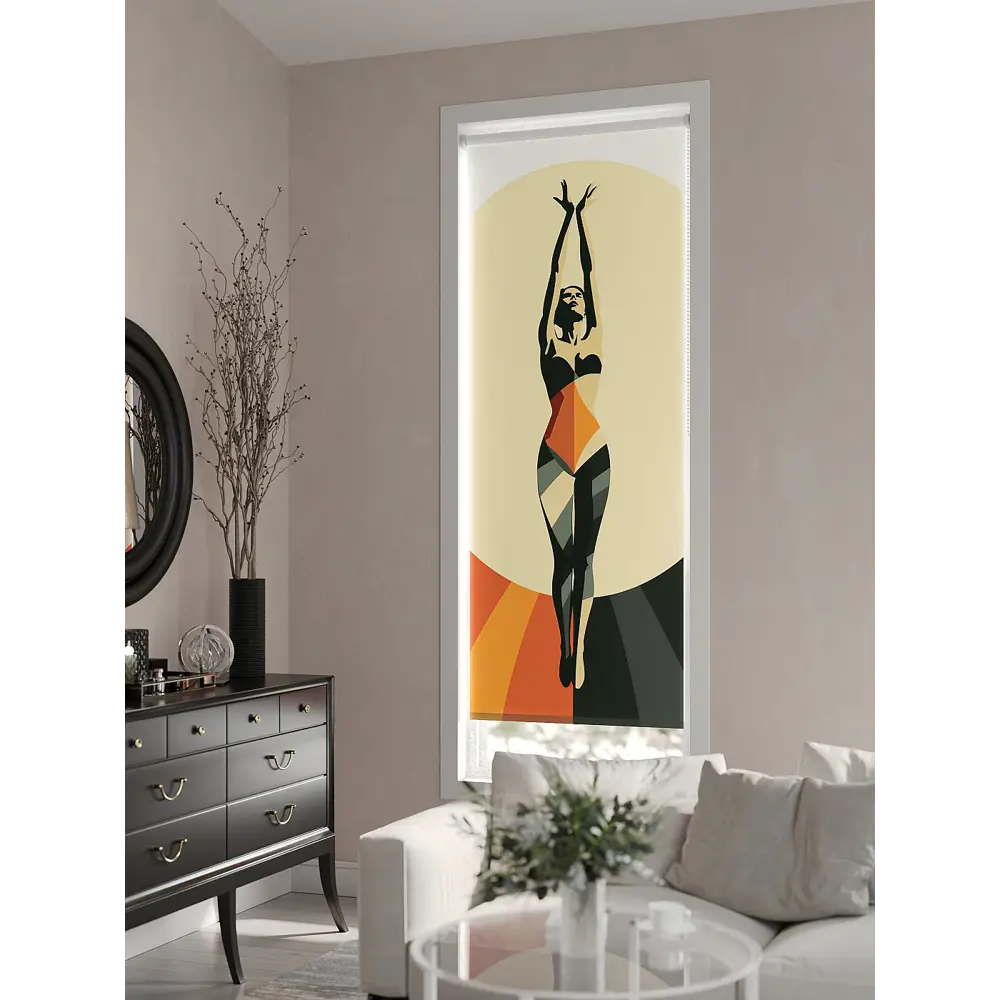 Фото 3 Рулонная штора At home Рангрет 62x170 см цвет бежевый/белый/серый/оранжевый Фото 3 Рулонная штора At home Рангрет 62x170 см цвет бежевый/белый/серый/оранжевый