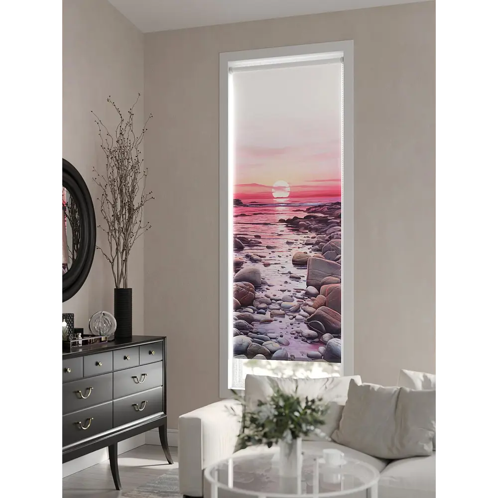 Фото 3 Рулонная штора At home Кларвиорт 62x170 см цвет бежевый/красный/серый/розовый/фиолетовый Фото 3 Рулонная штора At home Кларвиорт 62x170 см цвет бежевый/красный/серый/розовый/фиолетовый
