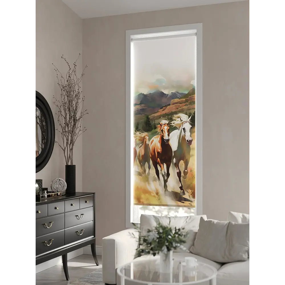 Фото 3 Рулонная штора At home Генролис 62x170 см цвет бежевый/белый/коричневый/зеленый/желтый Фото 3 Рулонная штора At home Генролис 62x170 см цвет бежевый/белый/коричневый/зеленый/желтый
