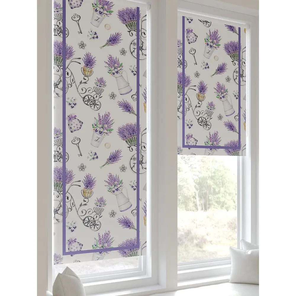 Фото 5 Рулонная штора At home Рултис 62x170 см цвет зеленый/серый/фиолетовый Фото 5 Рулонная штора At home Рултис 62x170 см цвет зеленый/серый/фиолетовый