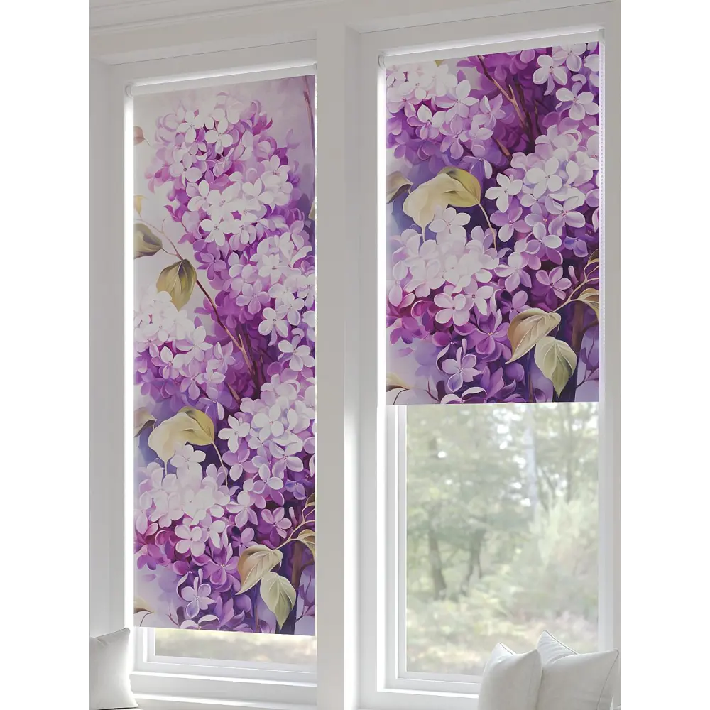 Фото 3 Рулонная штора At home Рултис 62x170 см цвет фиолетовый/белый/зеленый/розовый Фото 3 Рулонная штора At home Рултис 62x170 см цвет фиолетовый/белый/зеленый/розовый
