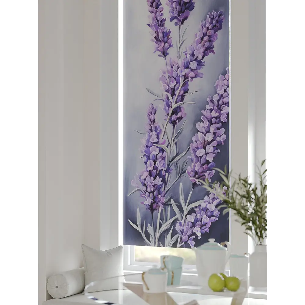 Фото 4 Рулонная штора At home Рултис 62x170 см цвет фиолетовый/белый/серый Фото 4 Рулонная штора At home Рултис 62x170 см цвет фиолетовый/белый/серый