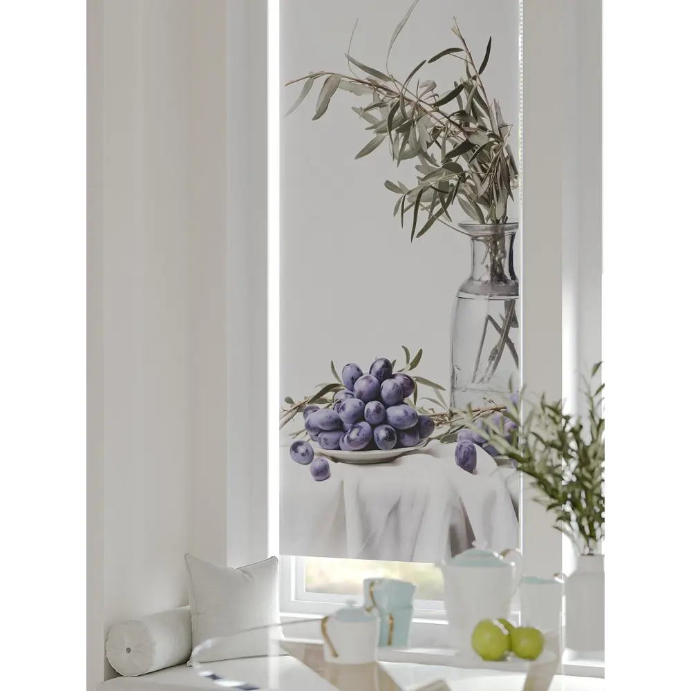 Фото 4 Рулонная штора At home Рултис 62x170 см цвет белый/зеленый/серый/фиолетовый Фото 4 Рулонная штора At home Рултис 62x170 см цвет белый/зеленый/серый/фиолетовый