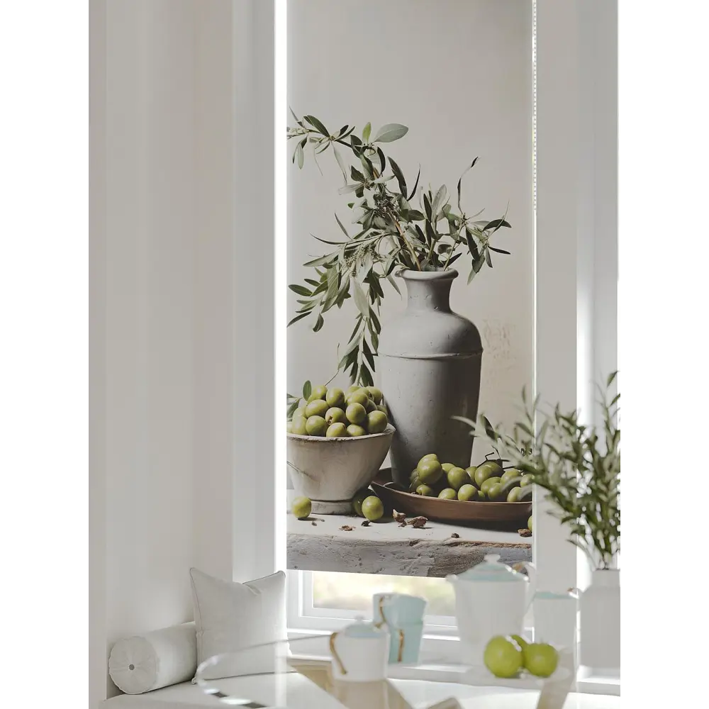 Фото 4 Рулонная штора At home Рултис 62x170 см цвет бежевый/белый/коричневый/зеленый/серый
