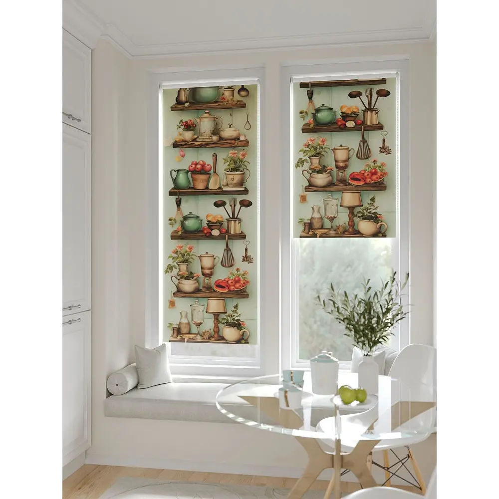 Фото 6 Рулонная штора At home Рултис 62x170 см цвет бежевый/красный/коричневый/зеленый Фото 6 Рулонная штора At home Рултис 62x170 см цвет бежевый/красный/коричневый/зеленый