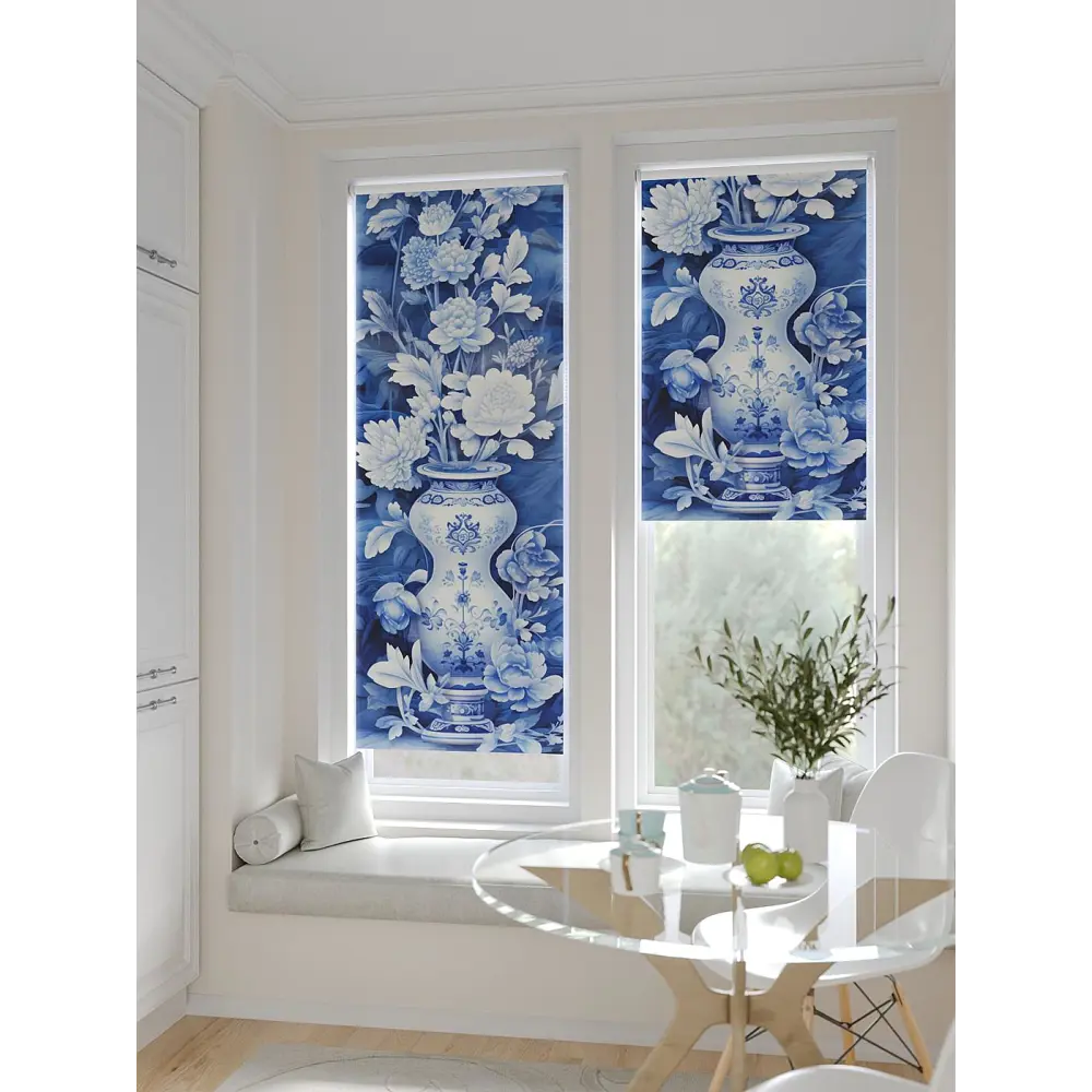 Фото 6 Рулонная штора At home Рултис 62x170 см цвет синий/белый Фото 6 Рулонная штора At home Рултис 62x170 см цвет синий/белый
