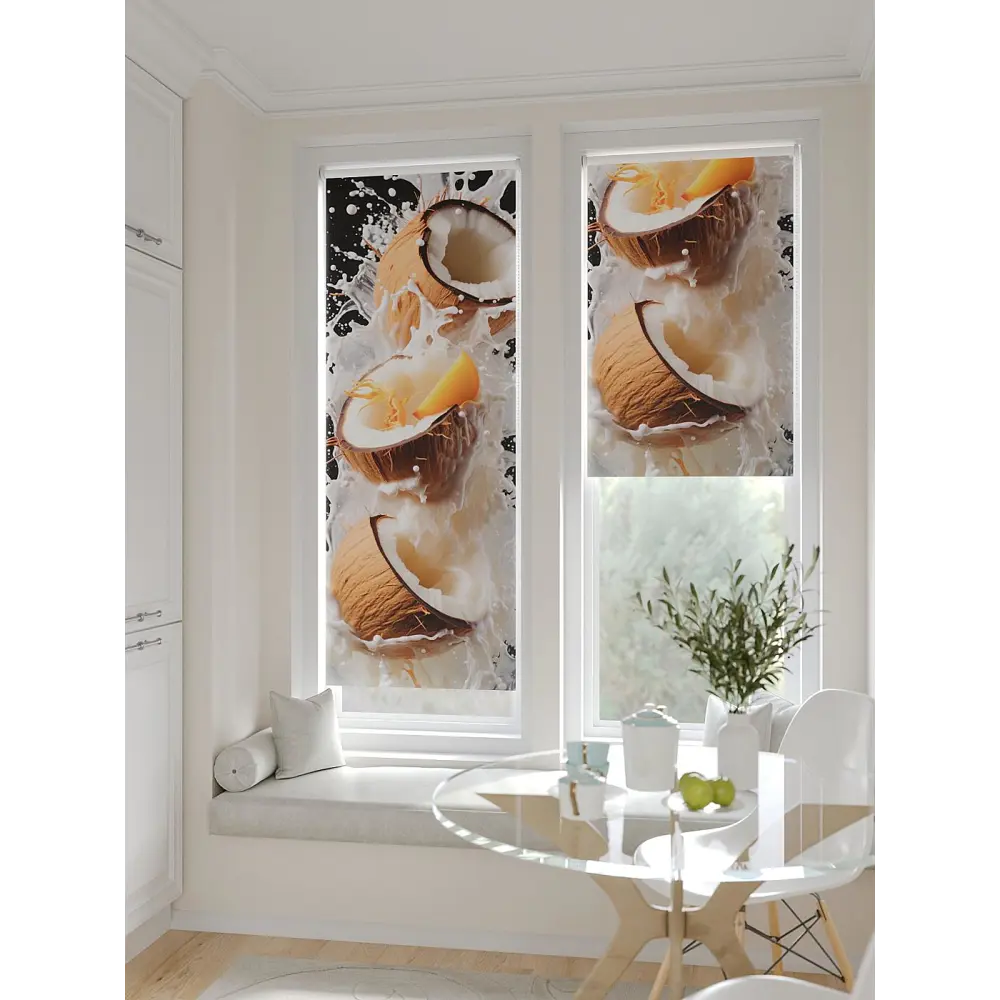 Фото 6 Рулонная штора At home Рултис 62x170 см цвет коричневый/бежевый/белый/серый/оранжевый Фото 6 Рулонная штора At home Рултис 62x170 см цвет коричневый/бежевый/белый/серый/оранжевый