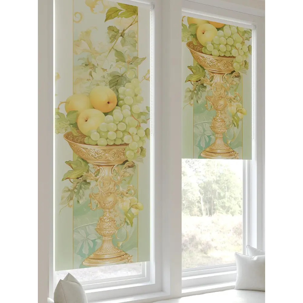 Фото 5 Рулонная штора At home Рултис 62x170 см цвет зеленый/бежевый/желтый/бирюзовый Фото 5 Рулонная штора At home Рултис 62x170 см цвет зеленый/бежевый/желтый/бирюзовый