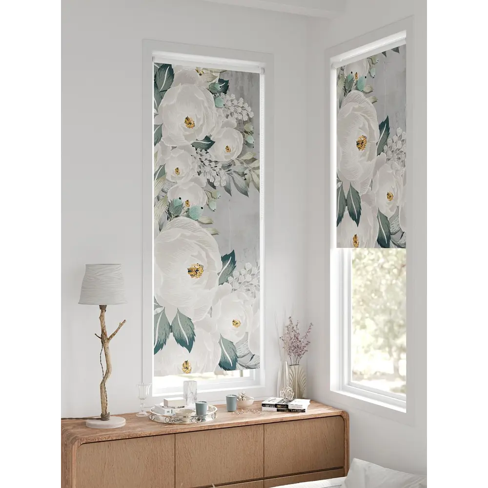 Фото 6 Рулонная штора At home Рултис 62x170 см цвет серый/белый/бирюзовый Фото 6 Рулонная штора At home Рултис 62x170 см цвет серый/белый/бирюзовый