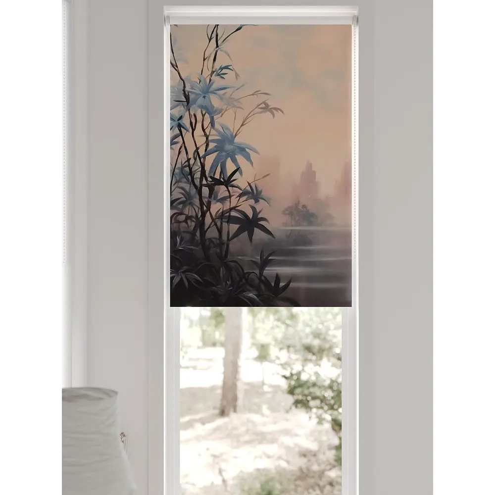 Фото 5 Рулонная штора At home Федера 62x170 см цвет бежевый/синий/розовый Фото 5 Рулонная штора At home Федера 62x170 см цвет бежевый/синий/розовый