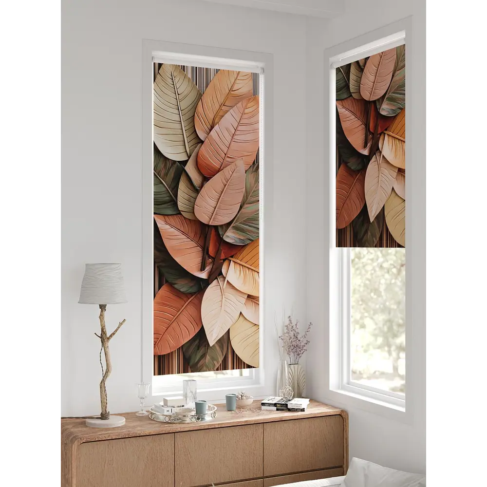 Фото 6 Рулонная штора At home Федера 62x170 см цвет бежевый/коричневый/зеленый/оранжевый Фото 6 Рулонная штора At home Федера 62x170 см цвет бежевый/коричневый/зеленый/оранжевый