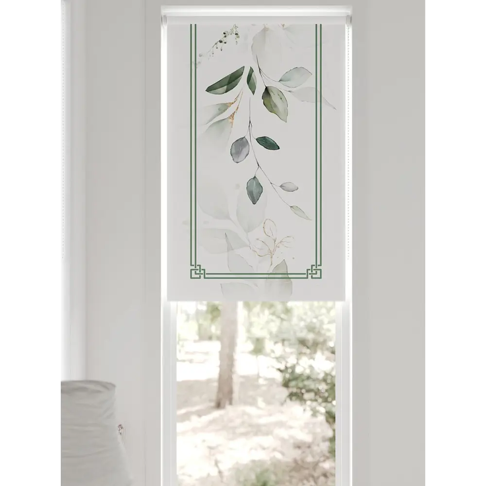 Фото 5 Рулонная штора At home Рултис 62x170 см цвет белый/зеленый/серый Фото 5 Рулонная штора At home Рултис 62x170 см цвет белый/зеленый/серый