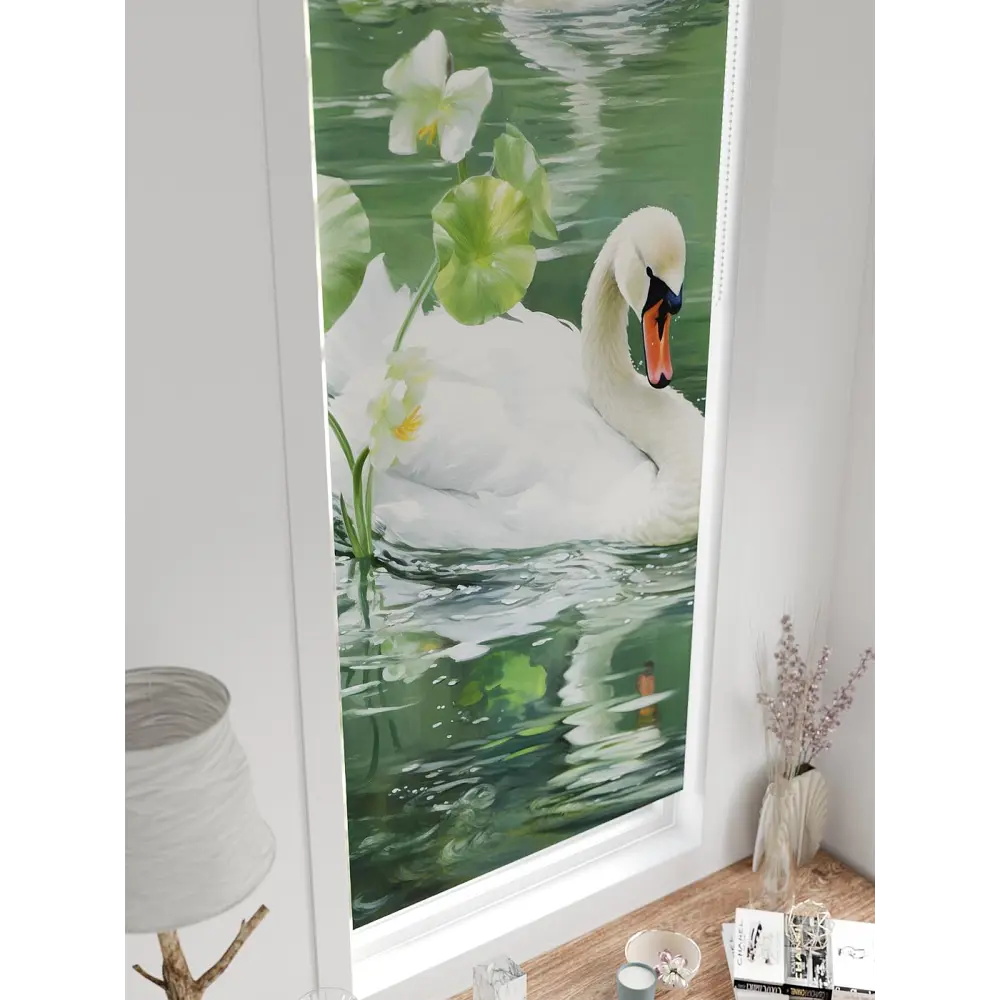 Фото 4 Рулонная штора At home Рултис 62x170 см цвет зеленый/белый/серый Фото 4 Рулонная штора At home Рултис 62x170 см цвет зеленый/белый/серый