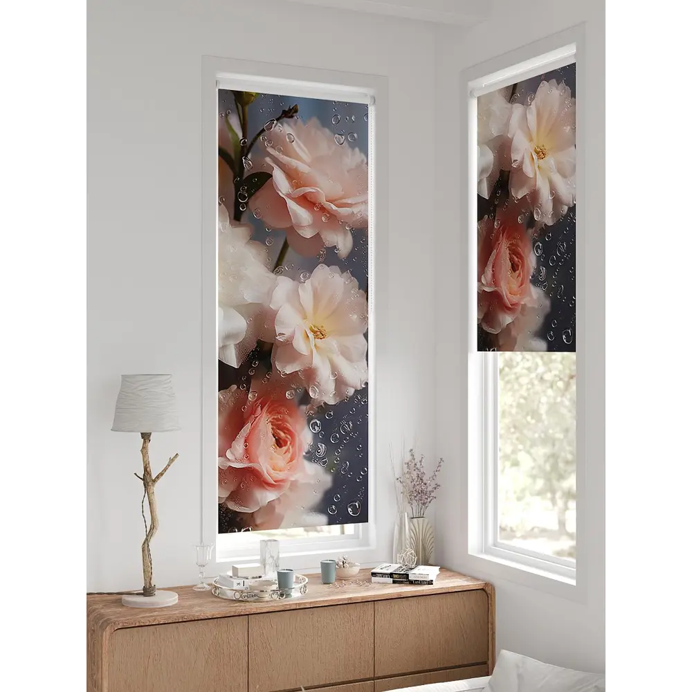 Фото 6 Рулонная штора At home Федера 62x170 см цвет бежевый/розовый/серый Фото 6 Рулонная штора At home Федера 62x170 см цвет бежевый/розовый/серый