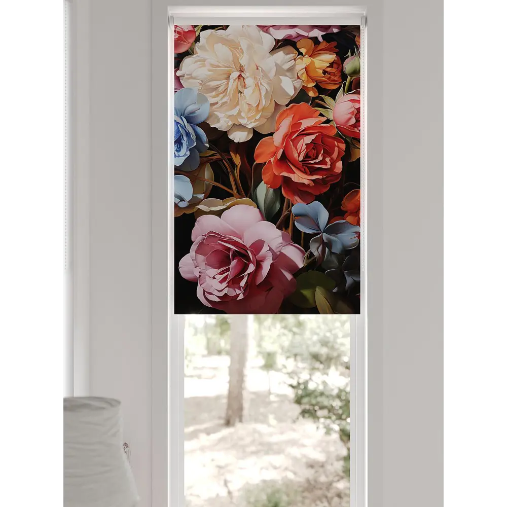 Фото 4 Рулонная штора At home Федера 62x170 см цвет белый/розовый/оранжевый Фото 4 Рулонная штора At home Федера 62x170 см цвет белый/розовый/оранжевый