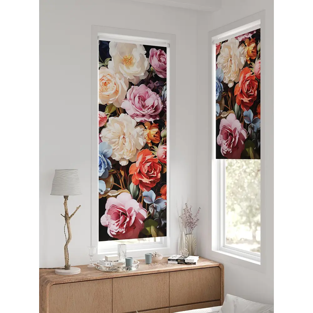 Фото 6 Рулонная штора At home Федера 62x170 см цвет белый/розовый/оранжевый Фото 6 Рулонная штора At home Федера 62x170 см цвет белый/розовый/оранжевый
