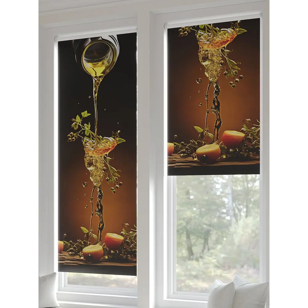 Фото 6 Рулонная штора At home Федера 62x170 см цвет желтый/коричневый Фото 6 Рулонная штора At home Федера 62x170 см цвет желтый/коричневый