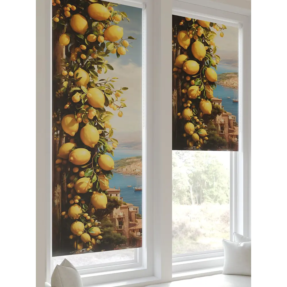 Фото 7 Рулонная штора At home Федера 62x170 см цвет желтый/бежевый/синий Фото 7 Рулонная штора At home Федера 62x170 см цвет желтый/бежевый/синий
