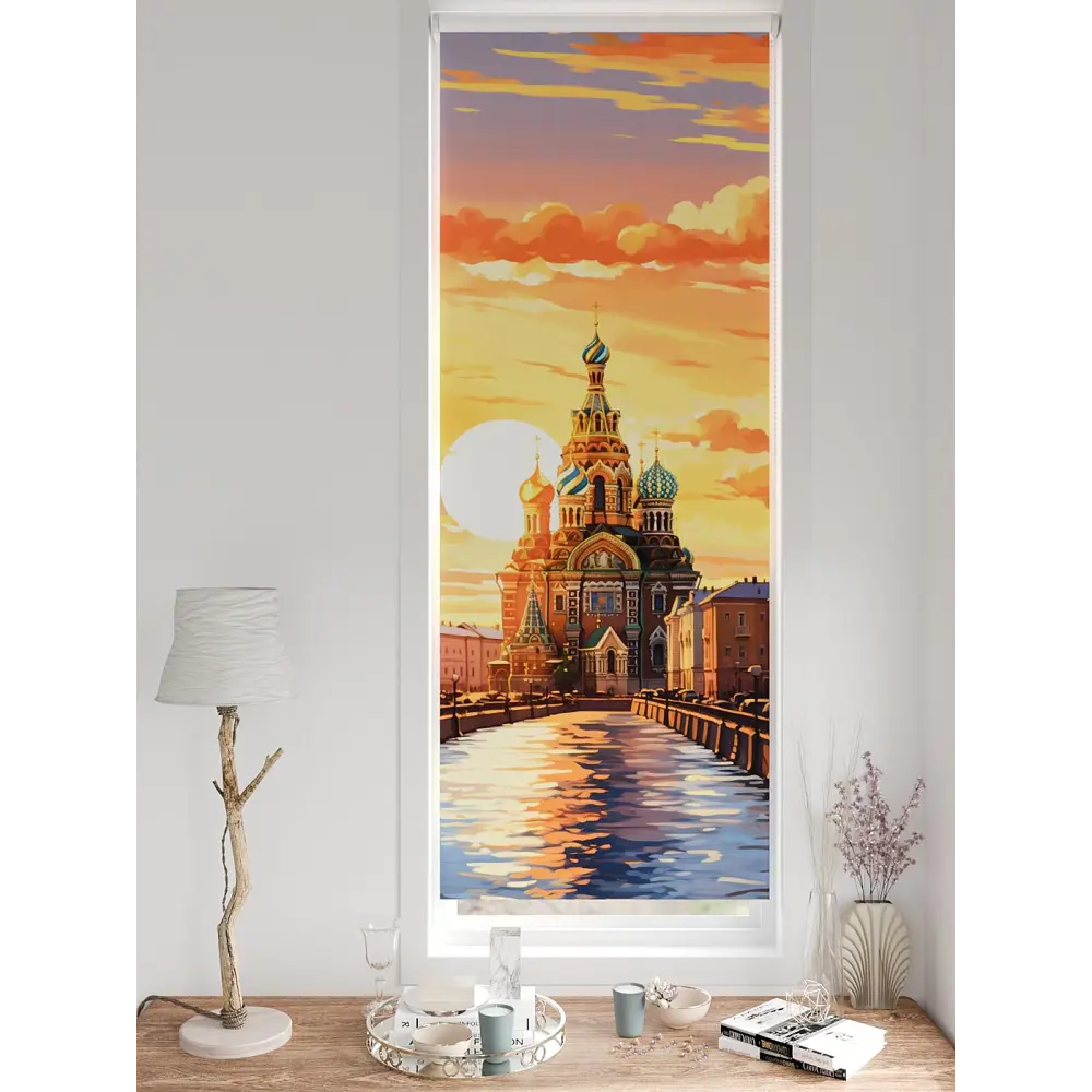 Фото 3 Рулонная штора At home Базовая коллекция 62x170 см цвет оранжевый, коричневый, синий, серый Фото 3 Рулонная штора At home Базовая коллекция 62x170 см цвет оранжевый, коричневый, синий, серый