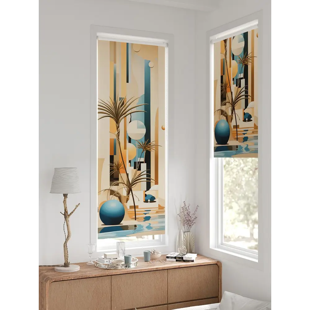 Фото 6 Рулонная штора At home Рултис 62x170 см цвет бежевый/коричневый/синий/оранжевый/бирюзовый Фото 6 Рулонная штора At home Рултис 62x170 см цвет бежевый/коричневый/синий/оранжевый/бирюзовый