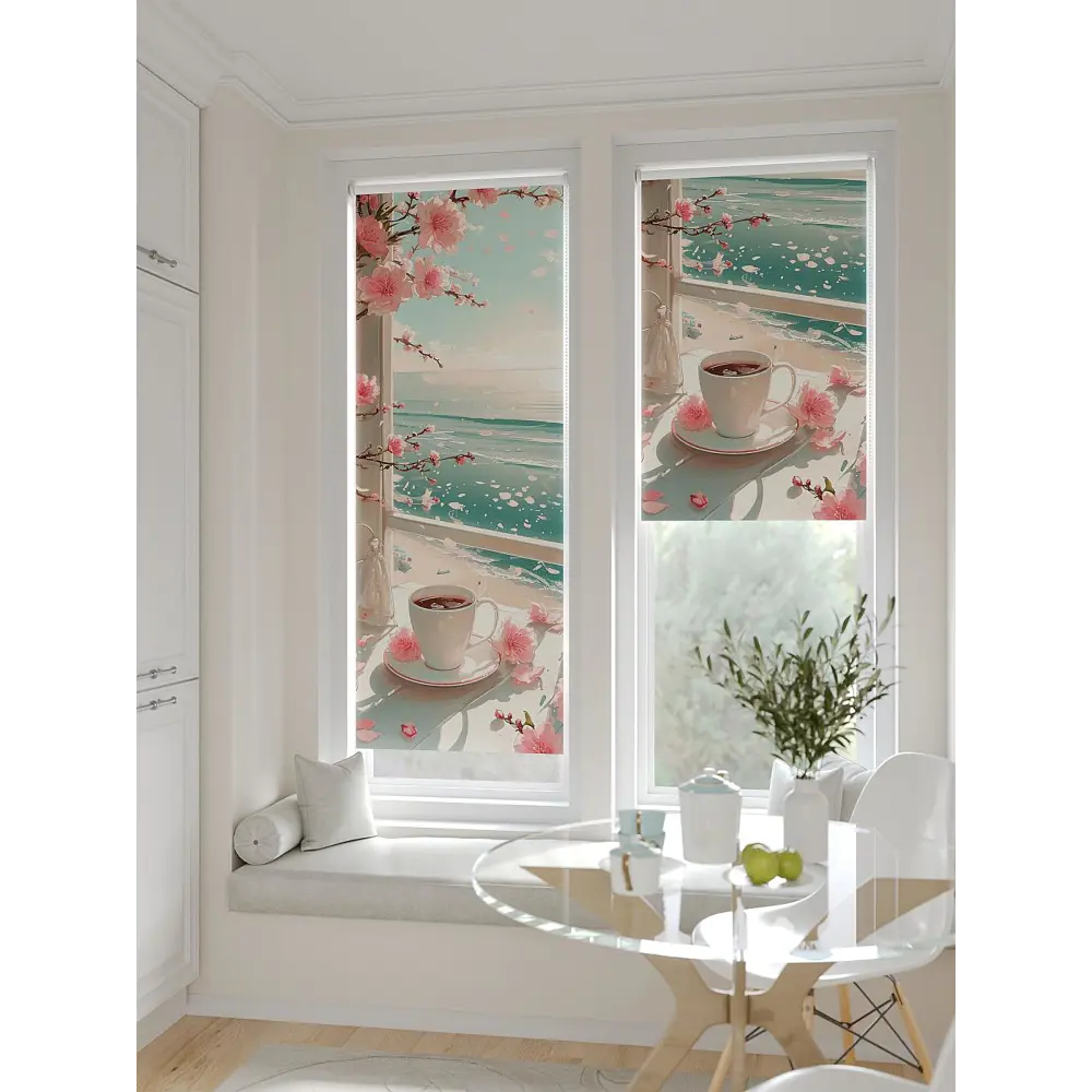 Фото 3 Рулонная штора At home Федера 62x170 см цвет бежевый/белый/коричневый/розовый/бирюзовый Фото 3 Рулонная штора At home Федера 62x170 см цвет бежевый/белый/коричневый/розовый/бирюзовый