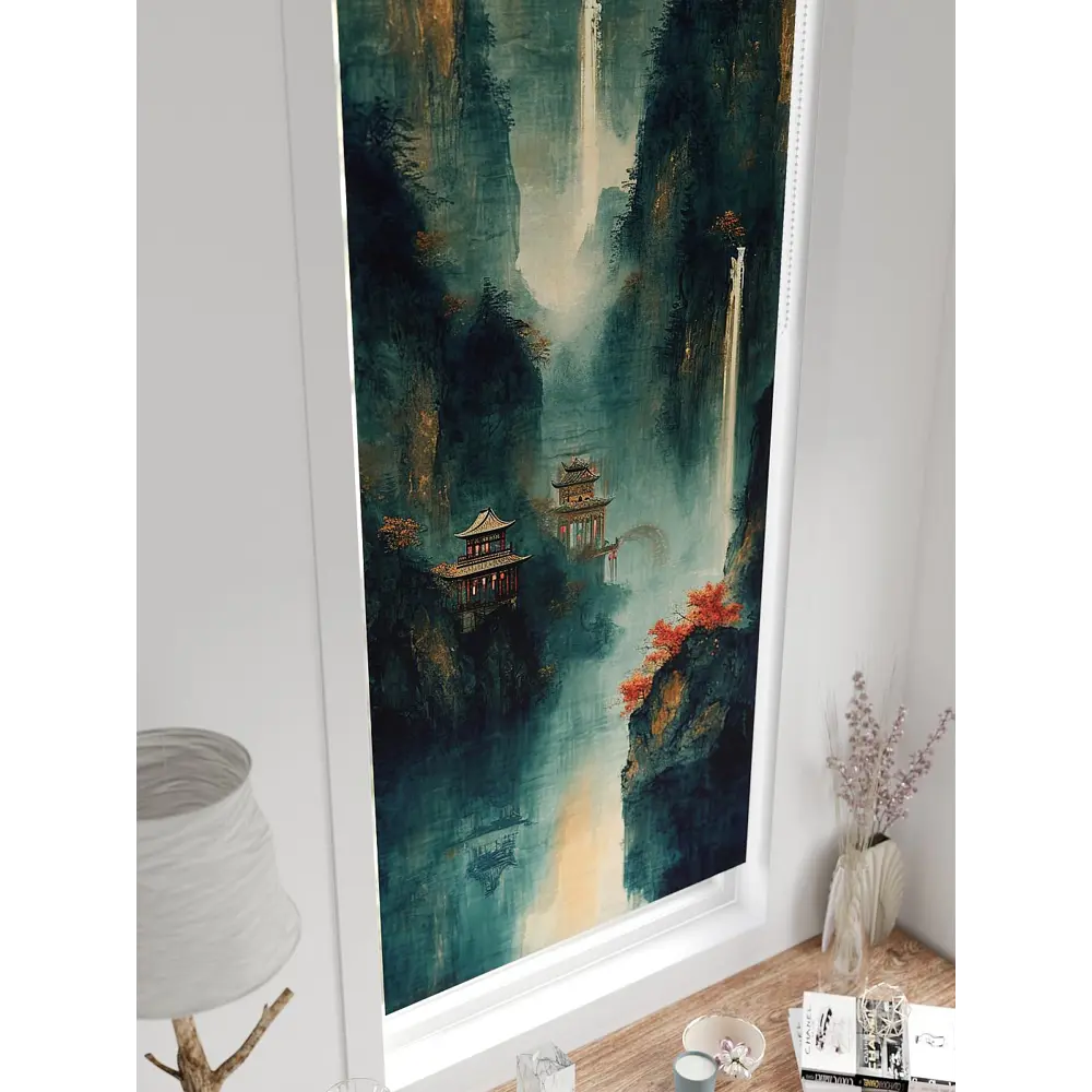Фото 5 Рулонная штора At home Федера 62x170 см цвет бирюзовый/бежевый/золотой/коричневый/красный Фото 5 Рулонная штора At home Федера 62x170 см цвет бирюзовый/бежевый/золотой/коричневый/красный