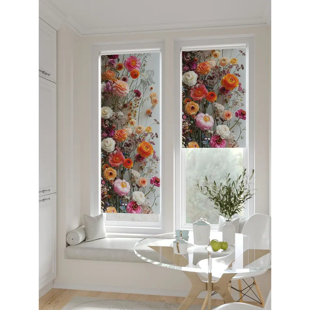 Фото 3 Рулонная штора At home Федера 62x170 см цвет бежевый/серый/фиолетовый/оранжевый/розовый Фото 3 Рулонная штора At home Федера 62x170 см цвет бежевый/серый/фиолетовый/оранжевый/розовый