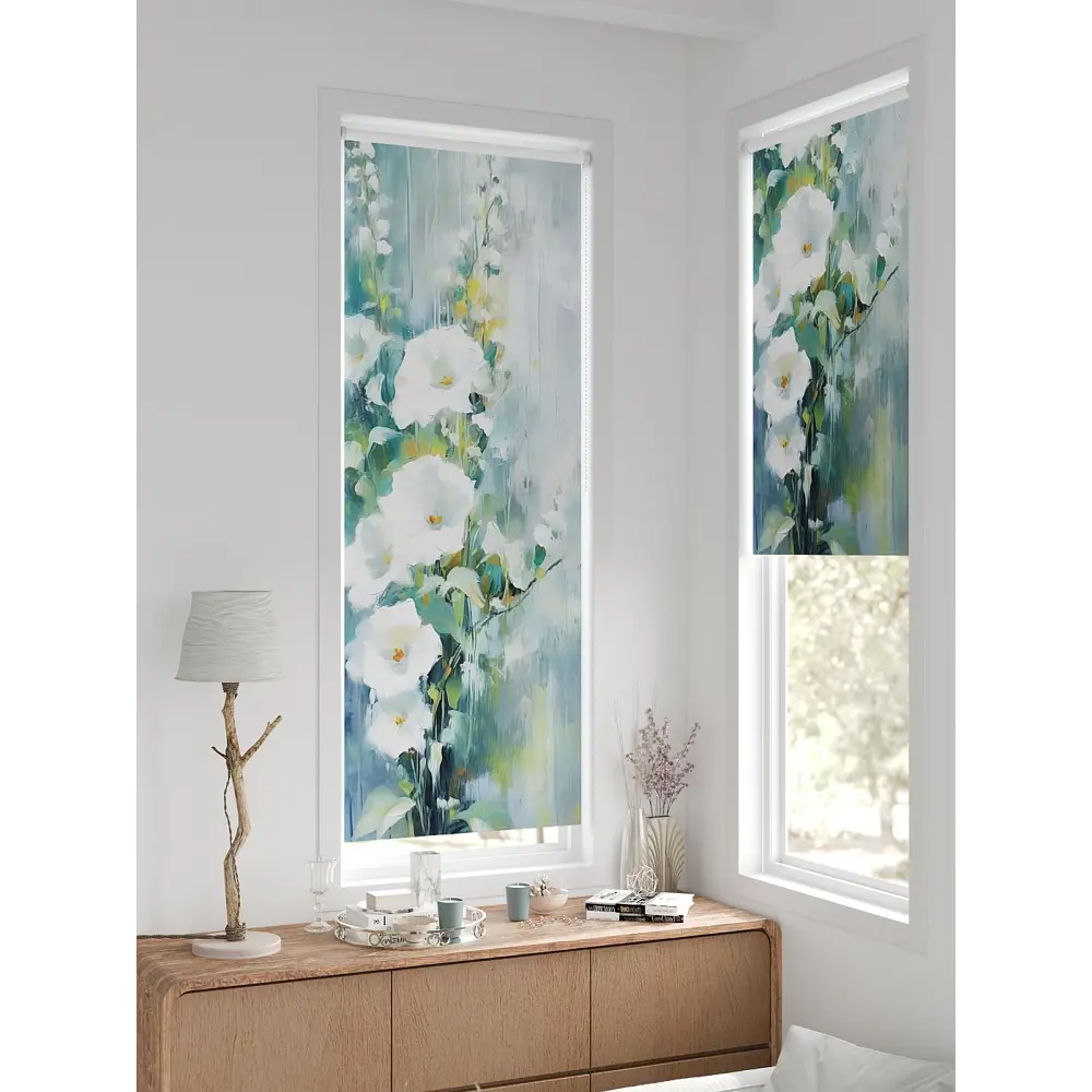 Фото 3 Рулонная штора At home Федера 62x170 см цвет бежевый/серый/бирюзовый/синий/зеленый