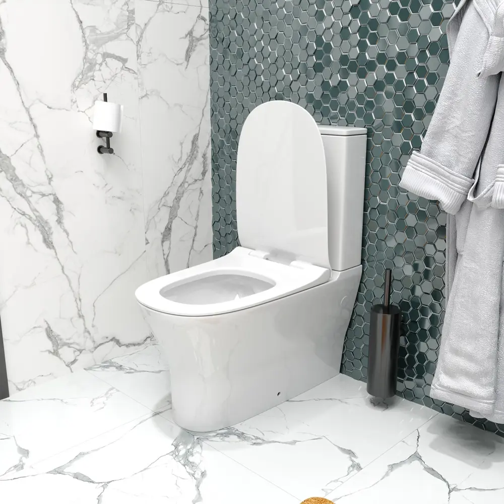 Фото 5 Унитаз-компакт Teymi Ellie напольный безободковый с сиденьем микролифт