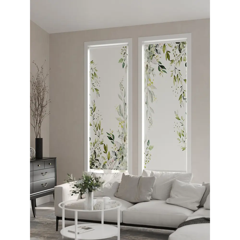 Фото 3 Рулонная штора At home Фрезис AT777705 57x170 см цвет бежевый/зеленый Фото 3 Рулонная штора At home Фрезис AT777705 57x170 см цвет бежевый/зеленый