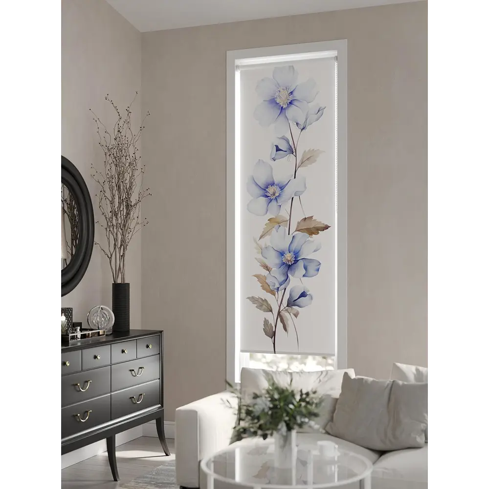 Фото 5 Рулонная штора At home Фрезис 57x170 см цвет бежевый/белый/коричневый/синий Фото 5 Рулонная штора At home Фрезис 57x170 см цвет бежевый/белый/коричневый/синий