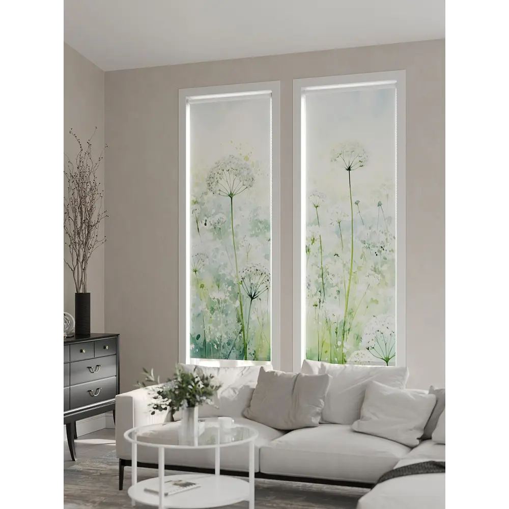 Фото 3 Рулонная штора At home Фрезис 57x170 см цвет белый/зеленый/бирюзовый Фото 3 Рулонная штора At home Фрезис 57x170 см цвет белый/зеленый/бирюзовый