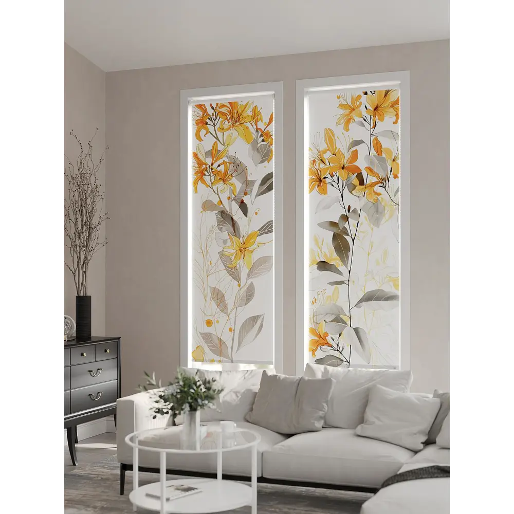 Фото 3 Рулонная штора At home Фрезис 57x170 см цвет бежевый/белый/серый/желтый/оранжевый Фото 3 Рулонная штора At home Фрезис 57x170 см цвет бежевый/белый/серый/желтый/оранжевый