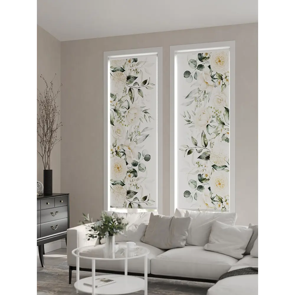 Фото 3 Рулонная штора At home Фрезис AT777786 57x170 см цвет бежевый/белый/зеленый Фото 3 Рулонная штора At home Фрезис AT777786 57x170 см цвет бежевый/белый/зеленый