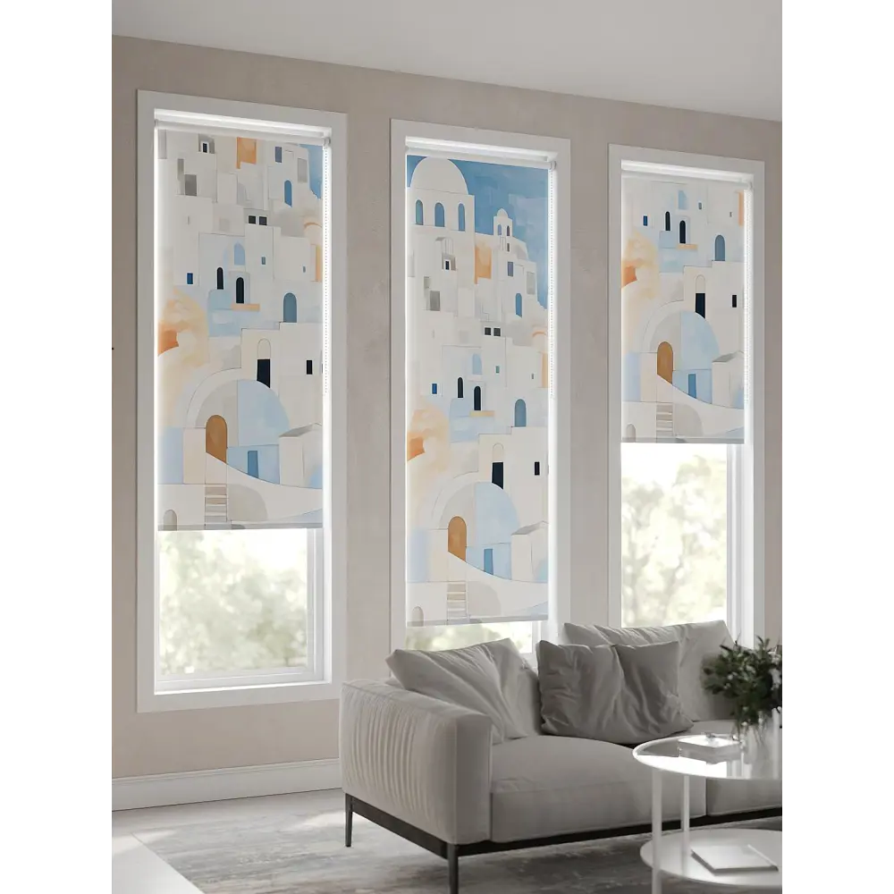 Фото 4 Рулонная штора At home Фрезис AT777777 57x170 см цвет бежевый/синий/оранжевый Фото 4 Рулонная штора At home Фрезис AT777777 57x170 см цвет бежевый/синий/оранжевый