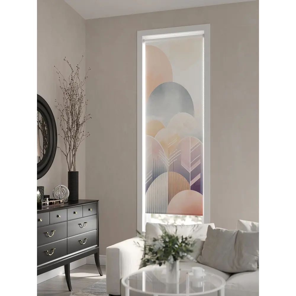 Фото 5 Рулонная штора At home Фрезис AT777774 57x170 см цвет бежевый/серый/оранжевый/фиолетовый Фото 5 Рулонная штора At home Фрезис AT777774 57x170 см цвет бежевый/серый/оранжевый/фиолетовый