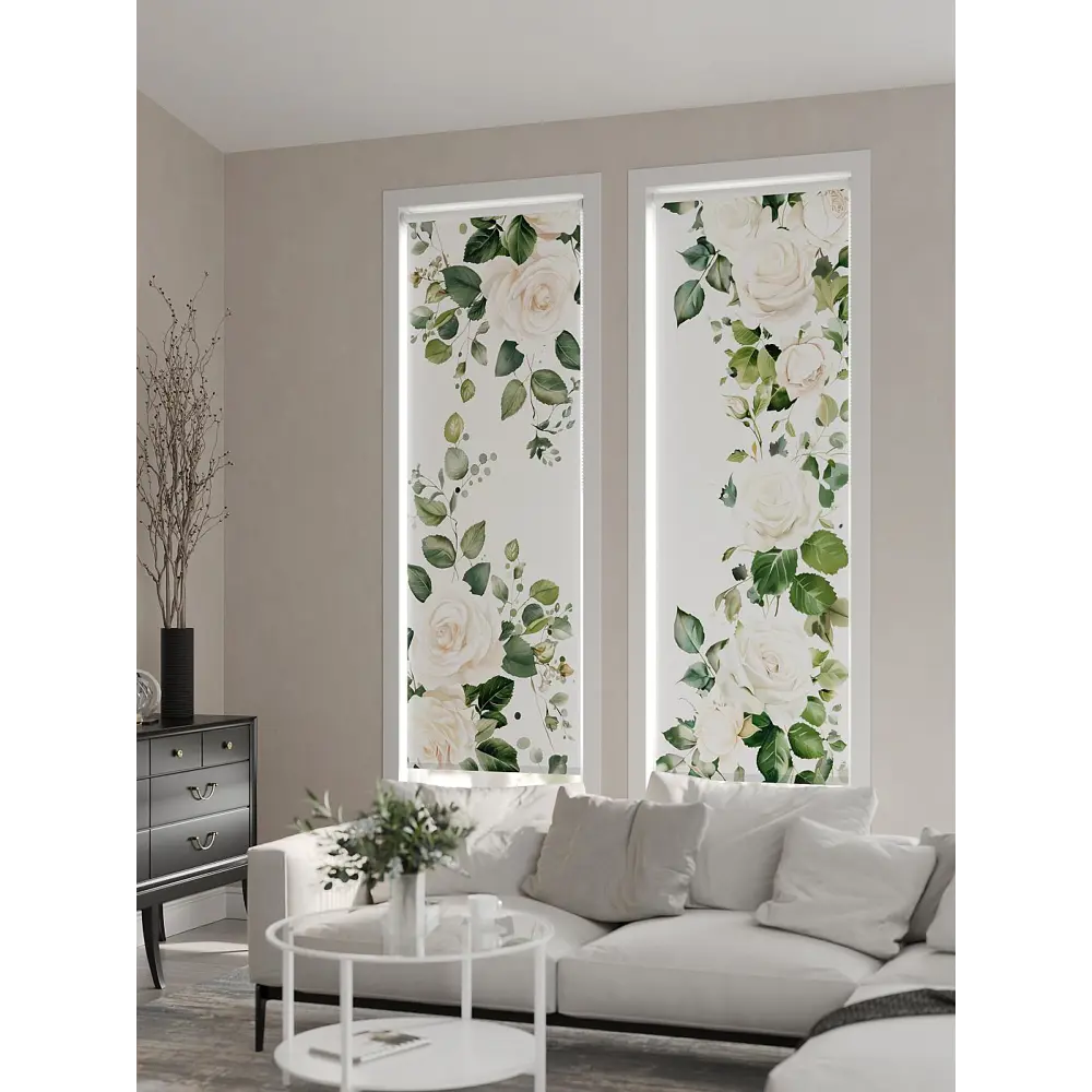 Фото 3 Рулонная штора At home Фрезис AT777737 57x170 см цвет бежевый/белый/зеленый Фото 3 Рулонная штора At home Фрезис AT777737 57x170 см цвет бежевый/белый/зеленый